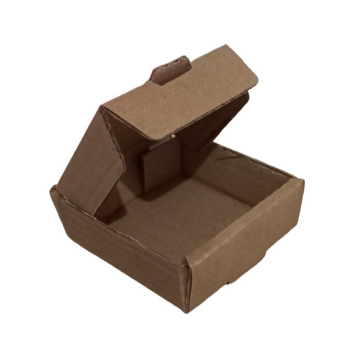 100 Caixas De Papelão kraft Bijouteria 8x8x3 Montável