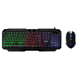 Kit Teclado e Mouse Gamer Mancer Krinus, Rainbow, Teclado ABNT2, Mouse 3600DPI, MCR-KRS-RBW01