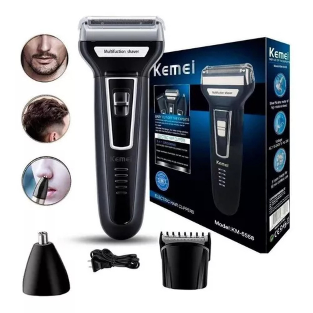 Aparador De Pelos Kemei Corporal Masculino Intimo KM-6776 | Shopee Brasil