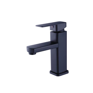 Torneira Misturador Monocomando Metal Banheiro Baixa Preto