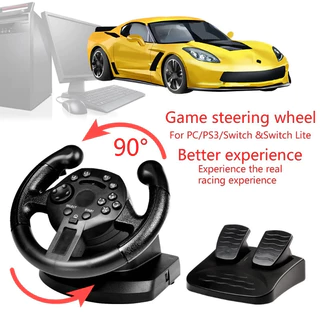 Competindo Volante Para PS3/PC Switch Jogo Volante Joysticks Vibração Controle Remoto Rodas Movimentação Com pedal