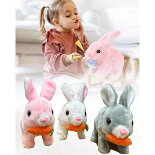 Bichinho Brinquedo De Pelúcia Coelho Coelhinho Elétrico Infantil Para Caminhar e Pular Páscoa em Oferta na Shopee