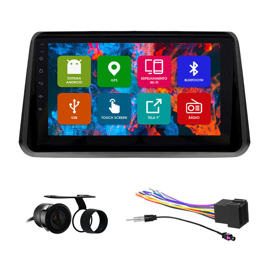 Kit Multimídia 9 Pol Argo 18 19 20 21 22 23 Android 2Gb Ram 32Gb Flash