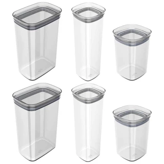 Conjunto de Cozinha Porta Tempero OU 6un Block Transparente