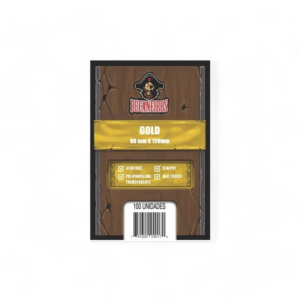 Sleeve Gold (80x120) - Bucaneiros