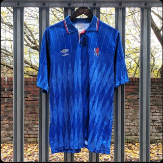 89/91 Chelsea casa retro futebol esportes Jersey