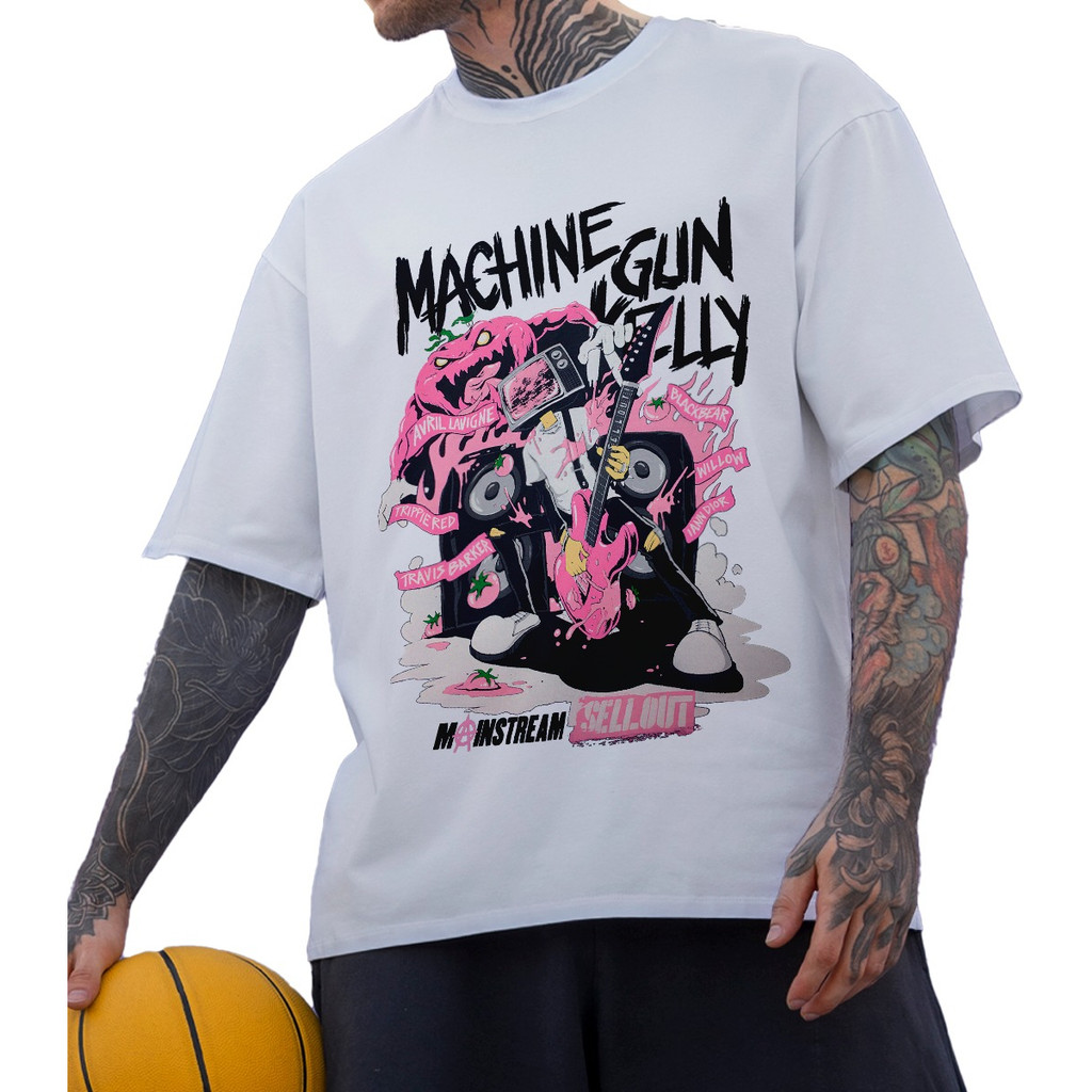 Camiseta Basica Algodao Machine Gun Kelly Mainstream Unissex | Shopee ...