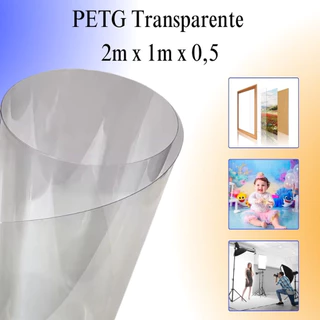 Chapa De Petg Cristal 2m X 1m X 0.5mm