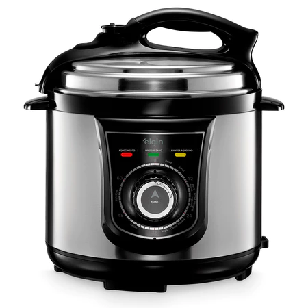 Panela de Pressão Elétrica Inox 840W 4 Litros Elgin 127V
