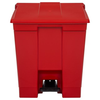 Cesto de lixo com pedal 30 litros vermelho - Bralimpia