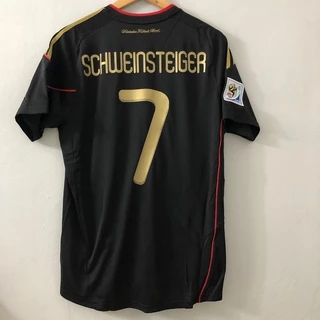 Camisa da Time Schweinsteiger KLOSE 2010 Alemanha Jersey Longe Camisas De Futebol Retro Para Adultos QI1X