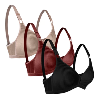 Kit com 3 Sutiãs Olimpo Bourbon Adulto Feminino DeMillus