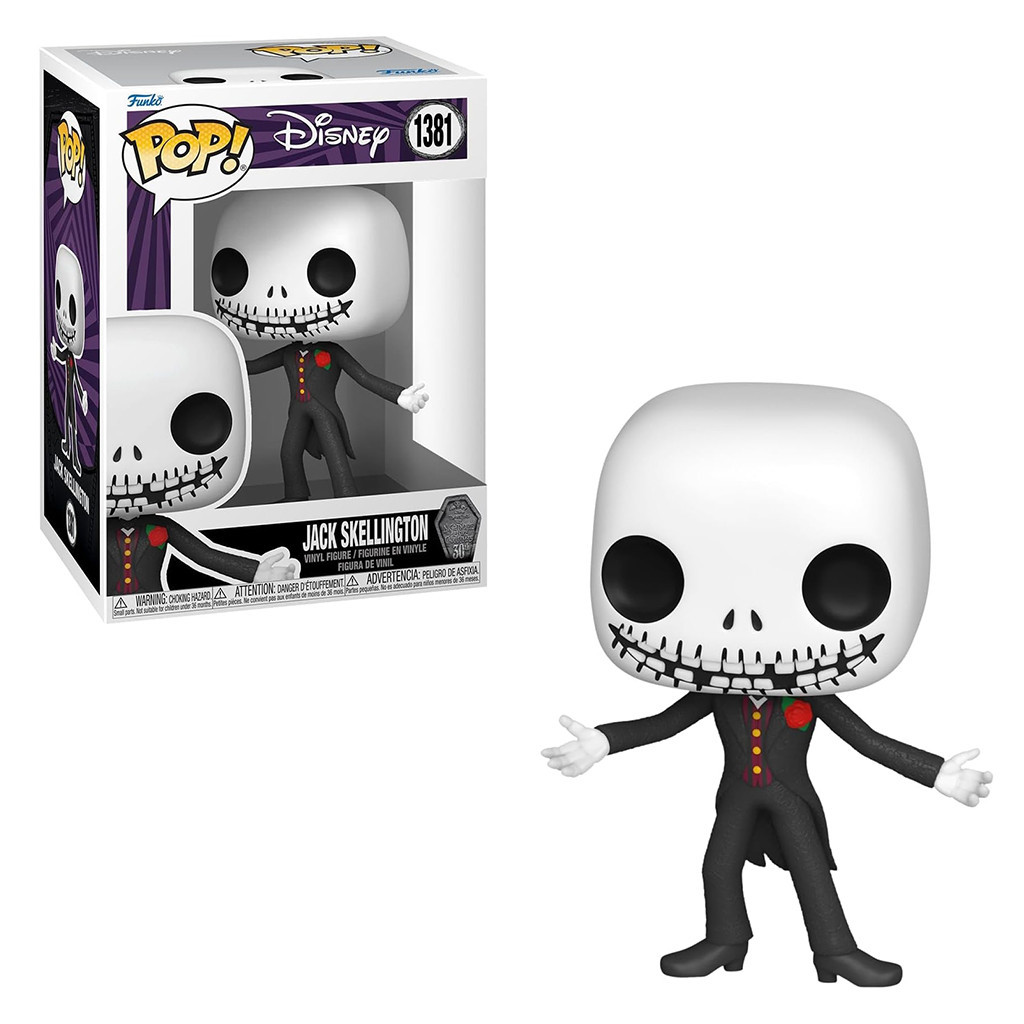 FUNKO POP! DISNEY THE NIGHT BEFORE CHRISTMAS 30TH ANNIVERSARY - JACK SKELLINGTON IN FORMAL SUIT 1381