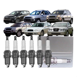 Jogo 06 Vela Ignição Kia Sportage Hyundai Tucson Santa Fé em Oferta na Shopee