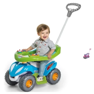 Carrinho de Passeio Quadriciclo Infantil Empurrador Calesita