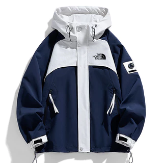 Jaqueta Impermeável Masculina À Prova De Vento , TNF Contrasting Windbreak Color