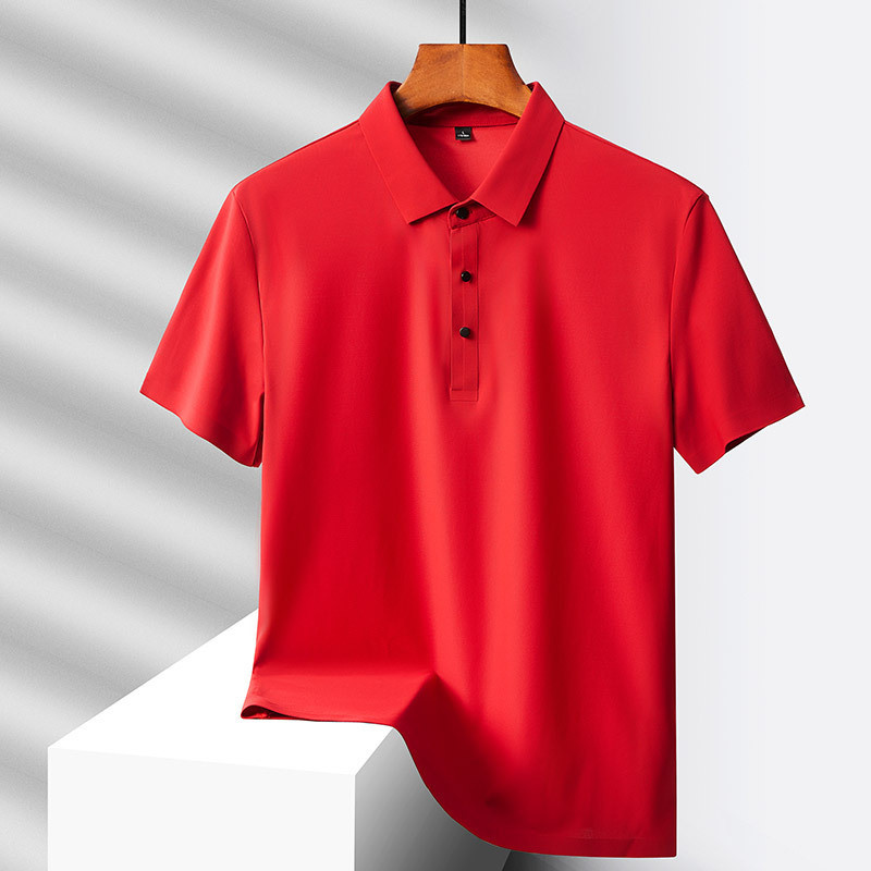Lulemon Ice Silk Camisa POLO sem costura para homens de negócios