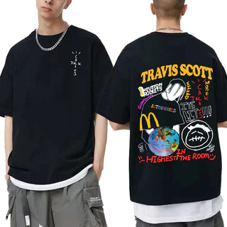 Camiseta Streetwear Travis Scott Oversized Astroworld Algodão Larga
