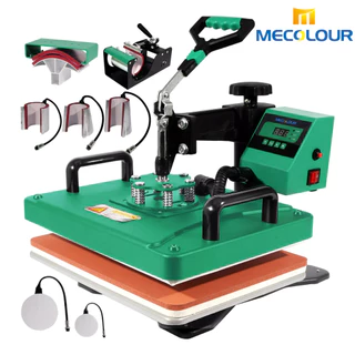Máquina De Sublimação 8 em 1 29*38 Prensa Térmica Adequada Para Copos Chapéus e Camisetas Mecolour