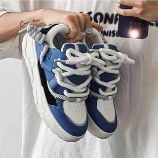 Novo Nicho Moda Fundo Grosso Casual Calçados Esportivos Moda Masculina Sapatos 2024