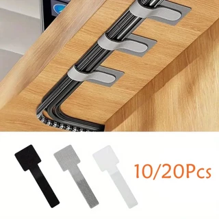 10/20Pcs Abraçadeiras Reutilizáveis Organizadoras De Cabo Organizador Auto-Adesivas Gerenciamento De Mesa