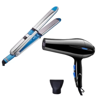 Kit Prancha Chapinha Super Nano + Secador de Cabelo 3200w