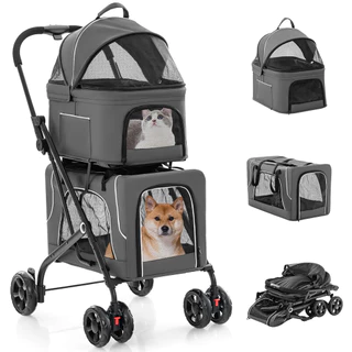 Carrinho Passeio Pet Cães Gatos Grande Porte Até 30kg Pc204