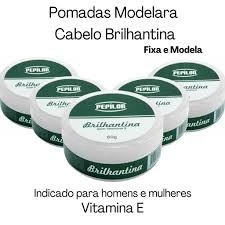 Brilhantina Pomada Modeladora Com Vitamina E 60G - Pepilon