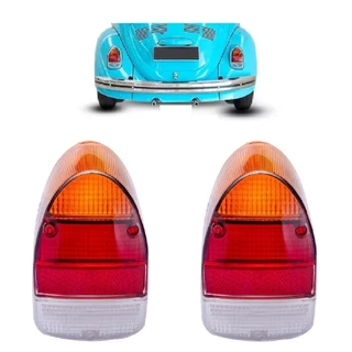 Par Lente Lanterna Traseira Fusca 1300L 1500 1970 1971 1972 1973 1974 1975 1976 1977 1978 1979 Âmbar Tricolor em Oferta na Shopee
