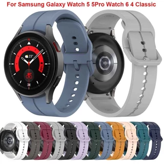 Pulseira De Silicone Para Samsung Galaxy Watch 6/5/4 44mm 40mm Watch5 Pro 45mm Esportiva Relógio 4 Clássico 42mm 46mm Ba