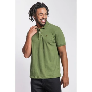 Polo Masculina Piquet Gola Lisa Polo Wear Verde Escuro