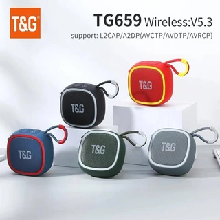TG659 Mini Altifalante Bluetooth Potente Sem Fios TWS 5.3 Caixa De Som HIFI Suporte De Alto-Falantes Rádio Com Placa TF