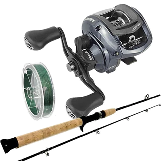 Kit Carretilha Marine Vt5 Vara Ottoni Cesar 20-30 Libras