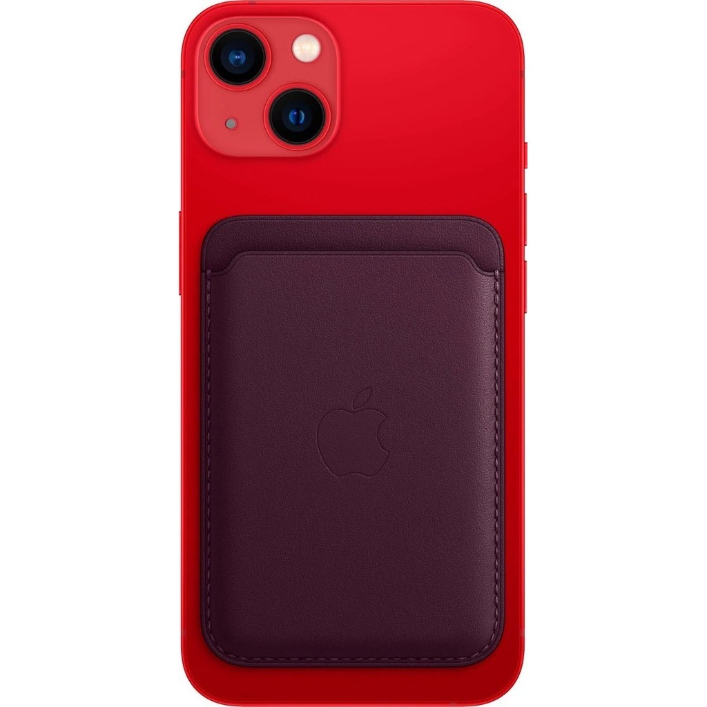 Capa Carteira de Couro iPhone Leather Wallet Magsafe Roxo