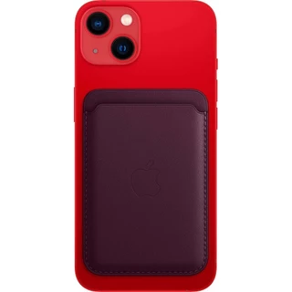 Capa Carteira de Couro iPhone Leather Wallet Magsafe Roxo