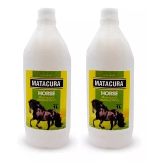 Shampoo Para Cavalos Matacura 1 Litro - Kit 2 Unidades