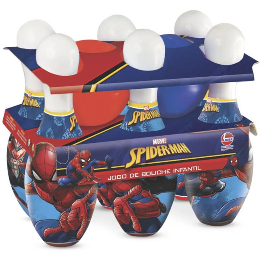 Brinquedo Jogo De Boliche Infantil Homem Aranha Spiderman 3+ Anos ...