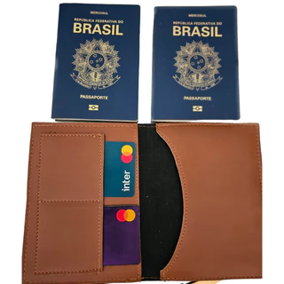 Carteira Para Passaporte Elegante Feminino E Masculino