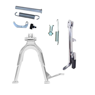 Kit Cavalete Central + Lateral Titan 150/160 Fan 150/160 Cromado