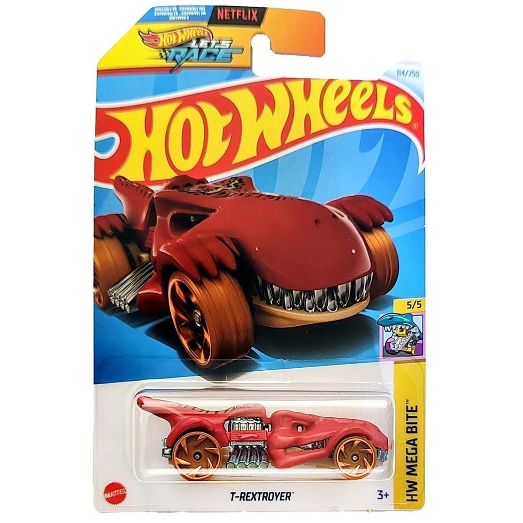 Hot Wheels T-Rex Troyer HW Mega Bite Die-Cast Car - 1:64 Scale Red Edition (114/250) - View #7