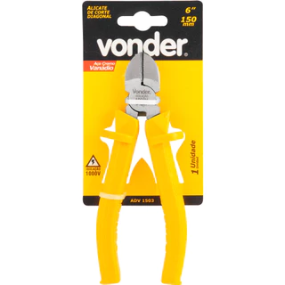 Alicate Corte Diagonal Isolado 1000V Vonder 6" - Ideal Para Eletrecistas