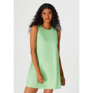 Vestido Básico Curto Trapézio Em Viscose Hering