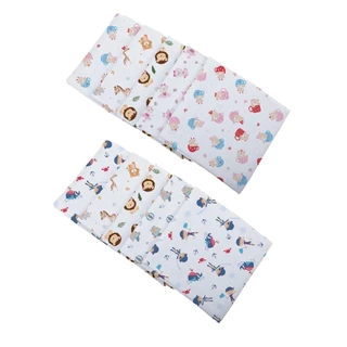 Fralda Especial Bebê Estampada 100% Algodão Com 5 Unidades