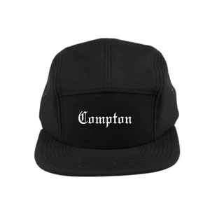 Boné Aba Reta Preto Five Panel Strapback Liso