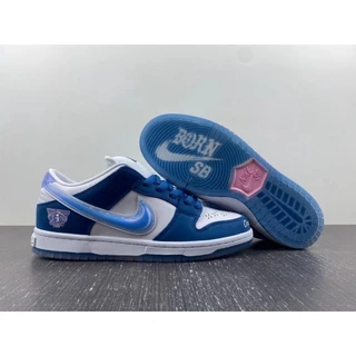 Born x Grown x NK SB Dunk Low White/Blue FN7819-400 Tênis Tênis