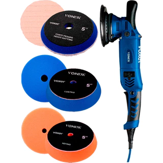 Kit Politriz Roto Orbital 5p 110v + Boinas Vonixx Lã Espuma