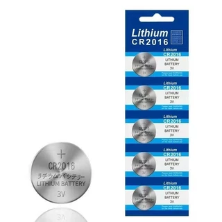 Kit 25 Baterias De Lithium 3v Botão CR2016 Kit Cartela