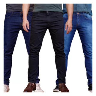 KIT 3 CALÇA jeans Masculina SLIM - ENVIO IMEDIATO