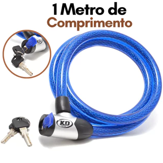 Cadeado para Moto e Bike 1 Metro Corrente Trava Moto Longo 1m Segurança Bicicleta