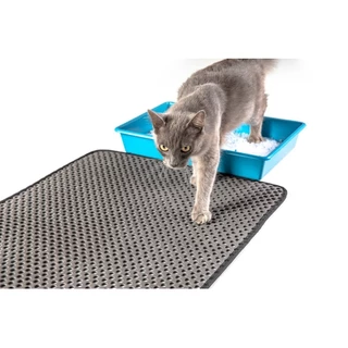 Tapete Higiênico Super Premium para Gatos - 58X68 (G - Grande) - Cor Cinza [1 unidade] - Tapete coletor de areia